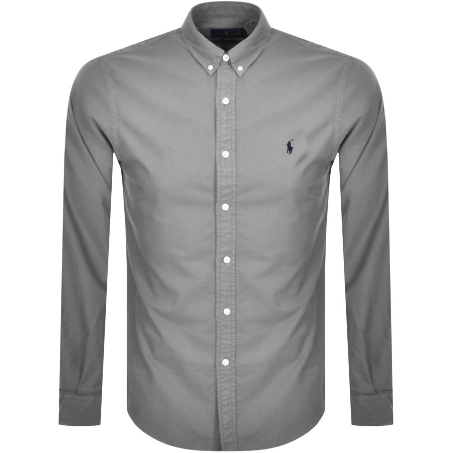 Alternative Image for ProductRalph Lauren Oxford Long Sleeved Shirt Grey1